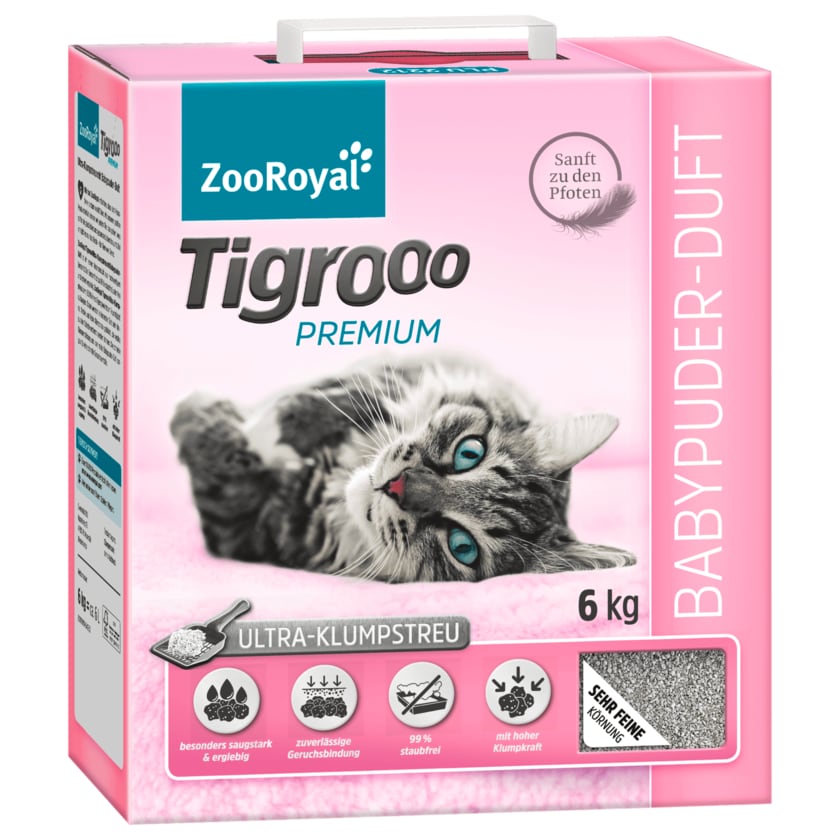 ZooRoyal Tigrooo Premium Ultra Klumpstreu 6kg